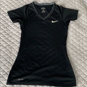 Black Nike Pro Dri-Fit fitted shirt